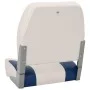 Set asientos plegables para barco 4 uds con cojín blanco y azul by vidaXL, Sailboat parts - Ref: Foro24-272242, Price: 133,61...