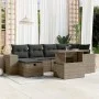 Set de sofás de jardín 7 pzas con cojines ratán sintético gris by vidaXL, Garden sets - Ref: Foro24-3275300, Price: 481,30 €,...