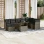 Gartenmöbel-Set 9-teilig mit grauen Polstern aus synthetischem Rattan von vidaXL, Gartensets - Ref: Foro24-3274710, Preis: 55...
