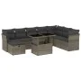Gartenmöbel-Set 9-teilig mit grauen Polstern aus synthetischem Rattan von vidaXL, Gartensets - Ref: Foro24-3274710, Preis: 55...