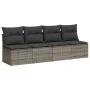 Gartenmöbel-Set 9-teilig mit grauen Polstern aus synthetischem Rattan von vidaXL, Gartensets - Ref: Foro24-3274710, Preis: 55...