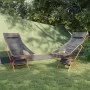 Faltbare Campingstühle, 2 Stück, aus schwarzem Oxford-Stoff und Aluminium. von vidaXL, Campingmöbel - Ref: Foro24-366545, Pre...