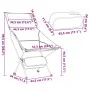 Faltbare Campingstühle, 2 Stück, aus schwarzem Oxford-Stoff und Aluminium. von vidaXL, Campingmöbel - Ref: Foro24-366545, Pre...