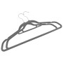 Juego de perchas de ropa 50 uds antideslizantes terciopelo gris de vidaXL, Perchas - Ref: Foro24-289918, Precio: 34,12 €, Des...