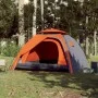 Igloo tent 4 people quick opening grey/orange by vidaXL, tents - Ref: Foro24-4004244, Price: 113,68 €, Discount: %