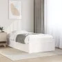 Massiver Bettrahmen aus weißem Kiefernholz, 90 x 190 cm von vidaXL, Betten und Lattenroste - Ref: Foro24-846844, Preis: 148,8...