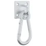 Ösenplatte mit Karabiner 3 Stück drehbar 360° Silberstahl von vidaXL, Zubehör für Pferdezügel - Ref: Foro24-172474, Preis: 21...