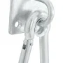 Ösenplatte mit Karabiner 3 Stück drehbar 360° Silberstahl von vidaXL, Zubehör für Pferdezügel - Ref: Foro24-172474, Preis: 21...