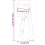 Ösenplatte mit Karabiner 3 Stück drehbar 360° Silberstahl von vidaXL, Zubehör für Pferdezügel - Ref: Foro24-172474, Preis: 21...