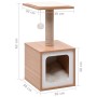 Katzenkratzbaum mit Sisal-Kratzmatte 62 cm von vidaXL, Katzenmöbel - Ref: Foro24-170931, Preis: 58,08 €, Rabatt: %