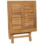 Folding balcony table and chairs 3 pcs solid teak wood by vidaXL, Loungers - Ref: Foro24-3059960, Price: 308,57 €, Discount: %