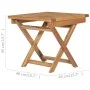 Folding balcony table and chairs 3 pcs solid teak wood by vidaXL, Loungers - Ref: Foro24-3059960, Price: 308,57 €, Discount: %