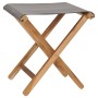Klappstühle 2 Stk. massives Teakholz und dunkelgrauer Stoff von vidaXL, Gartenstühle - Ref: Foro24-310670, Preis: 89,96 €, Ra...