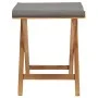Folding chairs 2 units solid teak wood and dark gray fabric by vidaXL, Garden chairs - Ref: Foro24-310670, Price: 96,13 €, Di...
