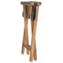 Folding chairs 2 units solid teak wood and dark gray fabric by vidaXL, Garden chairs - Ref: Foro24-310670, Price: 96,13 €, Di...