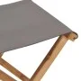 Folding chairs 2 units solid teak wood and dark gray fabric by vidaXL, Garden chairs - Ref: Foro24-310670, Price: 96,13 €, Di...