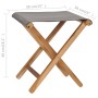 Klappstühle 2 Stk. massives Teakholz und dunkelgrauer Stoff von vidaXL, Gartenstühle - Ref: Foro24-310670, Preis: 89,96 €, Ra...