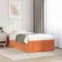 Wax brown solid pine wood bed frame 90x190 cm by vidaXL, Beds and slatted bases - Ref: Foro24-846845, Price: 129,25 €, Discou...