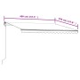 Manual retractable awning in orange and brown, 400x350 cm. by vidaXL, Awnings - Ref: Foro24-3068990, Price: 377,90 €, Discoun...
