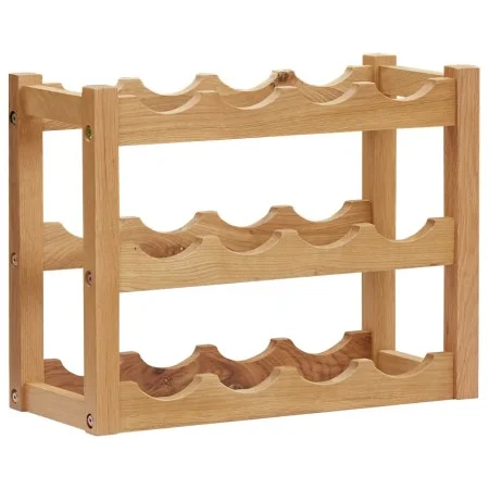 Botellero para 12 botellas madera maciza de roble 47x21x36 cm by vidaXL, Wine racks - Ref: Foro24-289202, Price: 31,69 €, Dis...