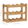 Botellero para 12 botellas madera maciza de roble 47x21x36 cm by vidaXL, Wine racks - Ref: Foro24-289202, Price: 31,69 €, Dis...