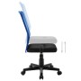 Silla de oficina de tela de malla negra y azul 44x52x100 cm von vidaXL, Bürostühle - Ref: Foro24-289511, Preis: 73,82 €, Raba...