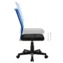 Silla de oficina de tela de malla negra y azul 44x52x100 cm von vidaXL, Bürostühle - Ref: Foro24-289511, Preis: 72,50 €, Raba...