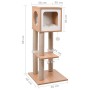 Katzenkratzbaum mit Sisal-Kratzmatte 90 cm von vidaXL, Katzenmöbel - Ref: Foro24-170927, Preis: 107,79 €, Rabatt: %