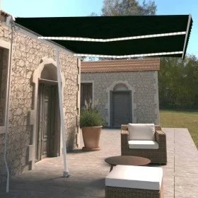 Manual retractable awning with anthracite LED 350x250 cm by vidaXL, Awnings - Ref: Foro24-3069524, Price: 382,19 €, Discount: %