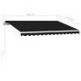 Manual retractable awning with anthracite LED 350x250 cm by vidaXL, Awnings - Ref: Foro24-3069524, Price: 382,19 €, Discount: %