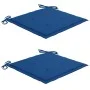 3-piece bistro set with royal blue cushions solid teak wood by vidaXL, Garden sets - Ref: Foro24-3063235, Price: 199,66 €, Di...