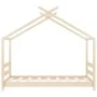 Estructura de cama infantil de madera maciza de pino 70x140 cm de vidaXL, Cunas y camas para niños - Ref: Foro24-289607, Prec...
