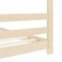 Estructura de cama infantil de madera maciza de pino 70x140 cm de vidaXL, Cunas y camas para niños - Ref: Foro24-289607, Prec...