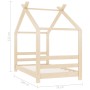 Solid pine wood children's bed frame 70x140 cm by vidaXL, Cribs and beds for children - Ref: Foro24-289607, Price: 151,92 €, ...