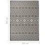 Black striped flat weave outdoor rug 200x280 cm by vidaXL, Rugs - Ref: Foro24-340854, Price: 94,11 €, Discount: %