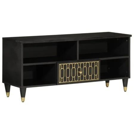 Mueble de TV madera maciza de mango 100x33x46 cm de vidaXL, Muebles TV - Ref: Foro24-358336, Precio: 61,52 €, Descuento: %