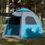 Tienda de campaña cabaña 4 personas apertura rápida azul de vidaXL, Tiendas de campaña - Ref: Foro24-4005333, Precio: 107,46 ...