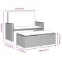 Banco de jardín con cojines y reposapiés ratán sintético negro by vidaXL, garden benches - Ref: Foro24-368407, Price: 230,57 ...