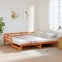 Sofá cama nido madera maciza de pino marrón cera 90x200 cm de vidaXL, Camas y somieres - Ref: Foro24-847159, Precio: 161,40 €...