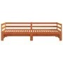 Sofá cama nido madera maciza de pino marrón cera 90x200 cm de vidaXL, Camas y somieres - Ref: Foro24-847159, Precio: 161,40 €...