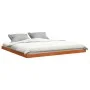 Estructura de cama madera maciza pino marrón cera 120x200 cm de vidaXL, Camas y somieres - Ref: Foro24-847146, Precio: 135,08...