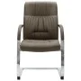 Silla de oficina voladiza de tela gris taupe de vidaXL, Sillas de oficina - Ref: Foro24-289340, Precio: 110,55 €, Descuento: %