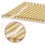 Manual retractable awning with yellow and white LED lights 350x250 cm by vidaXL, Awnings - Ref: Foro24-3069523, Price: 370,31...