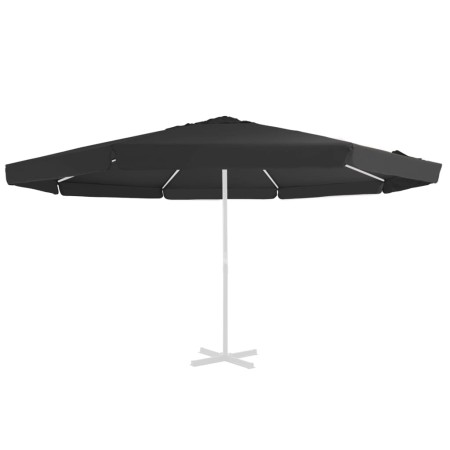 Ersatzstoff für schwarzen Regenschirm 500 cm von vidaXL, Stoffe für Regenschirme und Markisen - Ref: Foro24-312544, Preis: 85...