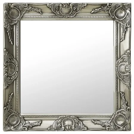 Wandspiegel im silbernen Barockstil 50x50 cm von vidaXL, Spiegel - Ref: Foro24-320314, Preis: 47,01 €, Rabatt: %
