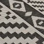 Alfombra de exterior de tejido plano rayas negras 100x200 cm de vidaXL, Alfombras - Ref: Foro24-340850, Precio: 44,99 €, Desc...