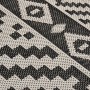 Flachgewebter Outdoor-Teppich mit schwarzen Streifen 100x200 cm von vidaXL, Teppiche - Ref: Foro24-340850, Preis: 48,16 €, Ra...