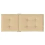 High back chair cushions 2 pcs beige melange fabric 120x50x4cm by vidaXL, Cushions for chairs and sofas - Ref: Foro24-4002421...