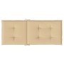 Kissen für Hochlehner, 2 Stück, Beige-Melange-Stoff, 120 x 50 x 4 cm von vidaXL, Kissen für Stühle und Sofas - Ref: Foro24-40...