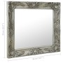 Espejo de pared estilo barroco plateado 50x50 cm de vidaXL, Espejos - Ref: Foro24-320314, Precio: 48,32 €, Descuento: %